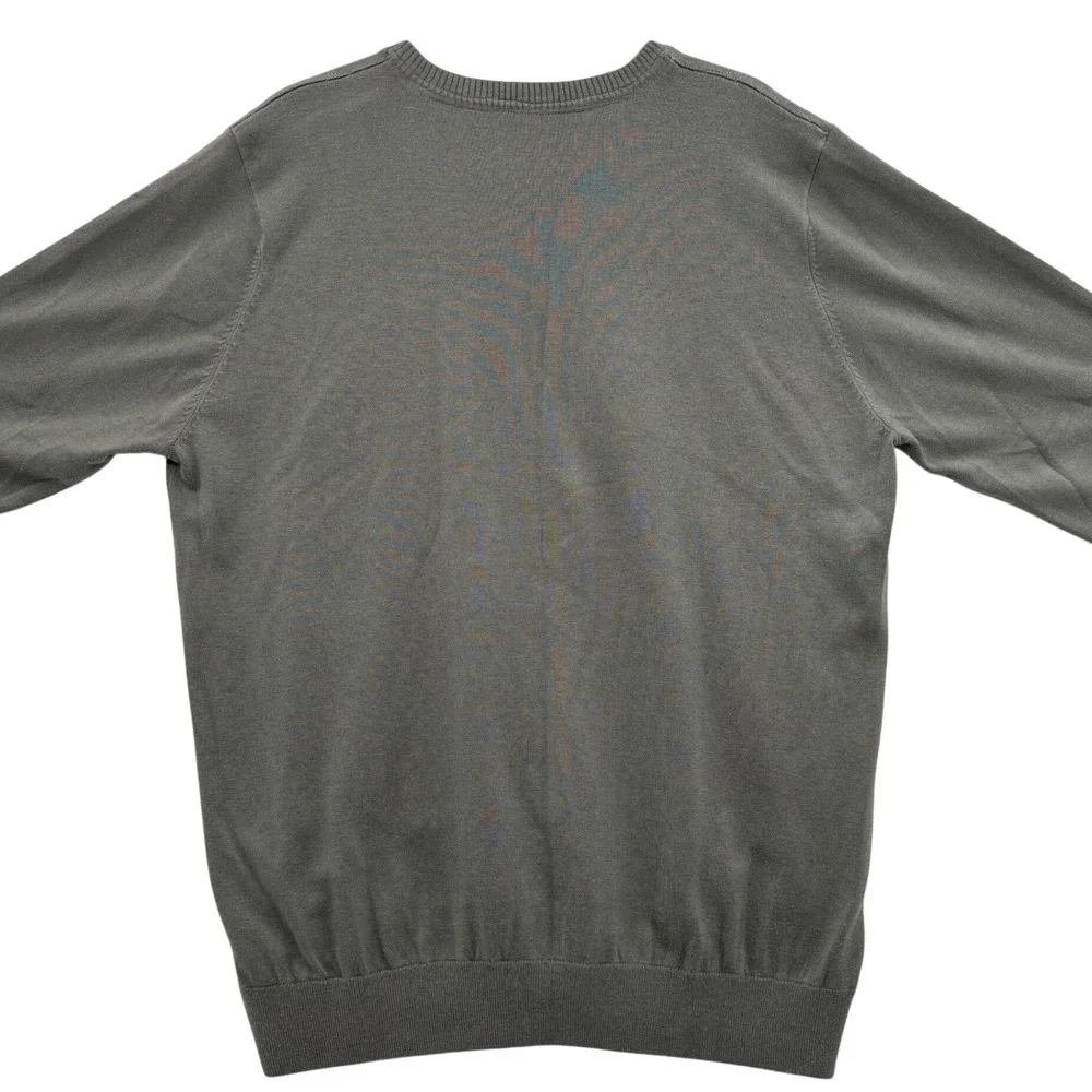 Travis Matthew Pullover‎ Sweater VNeck XL Gray Diamond Pattern